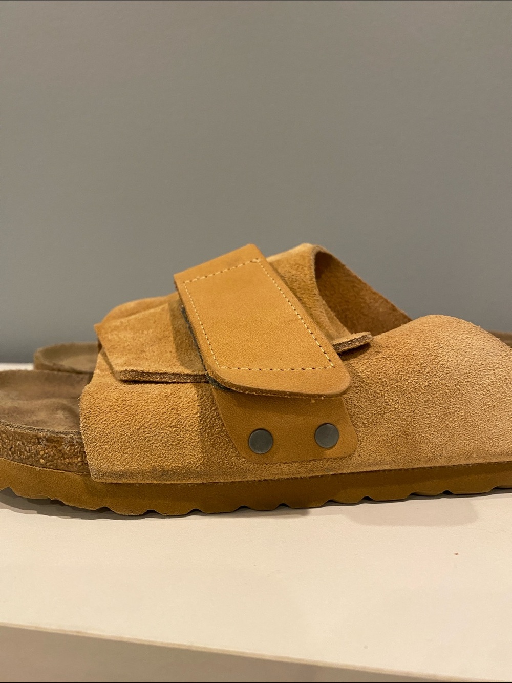 Birkenstock Kyoto Suede Sandal in Clay - Picture 9 of 9